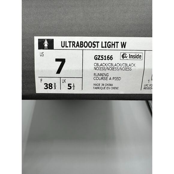 Adidas UltraBoost Light Wmns “Triple Black” size 7w - Picture 7 of 7